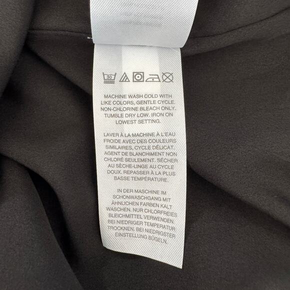 J. CREW MERCANTILE Dress Womens 6 Black White Floral Tiered Maxi Resort Wear - Picture 12 of 14